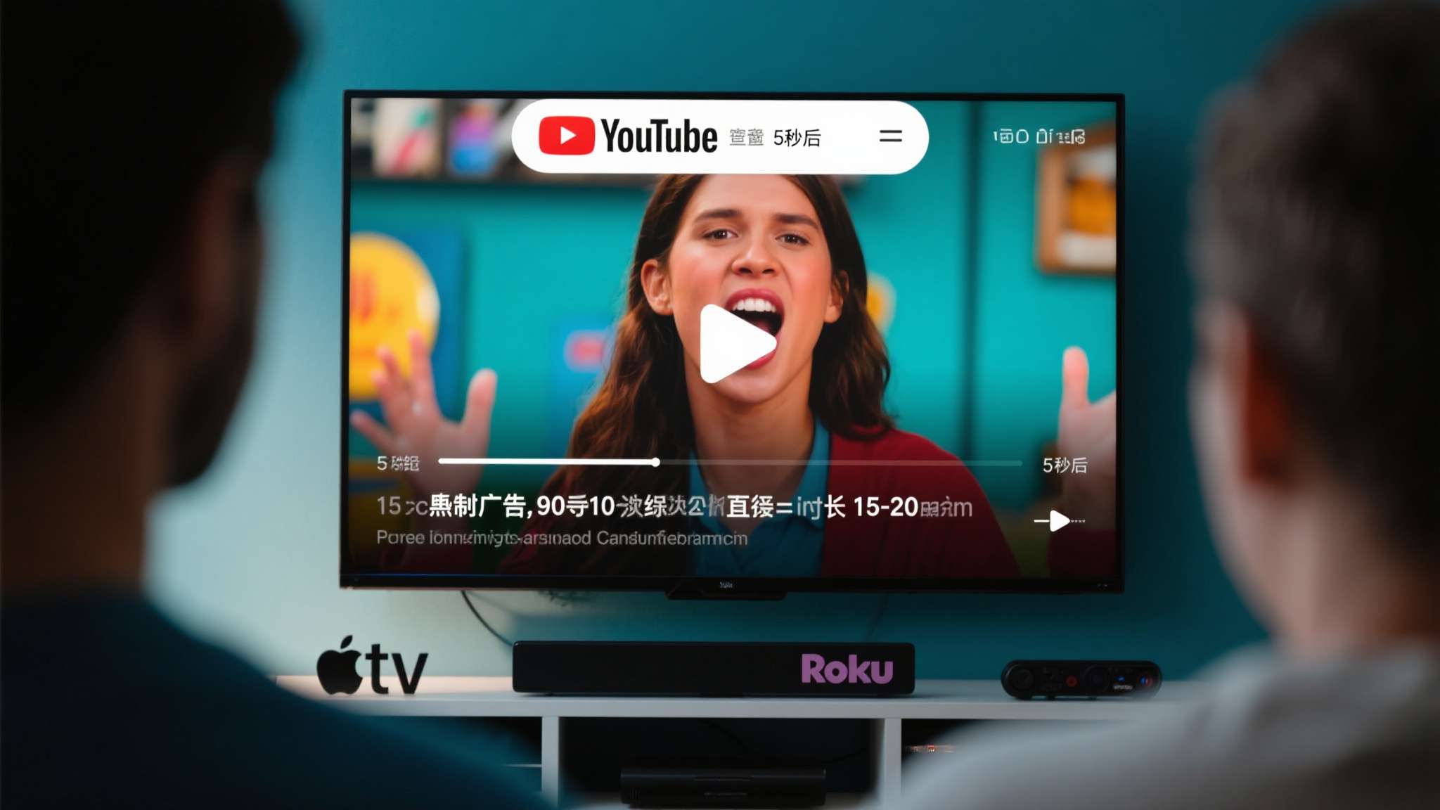 电视医药广告 传统YouTube广告通常在5秒后可选择跳过,部分非跳过广告也控制在15至20秒